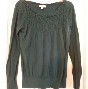 Teal scoop neck sweater